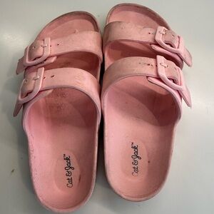 Target Pink Double-Buckle Kids Sandals by Cat & Jack